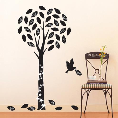 Tree & Bird (Velvet)