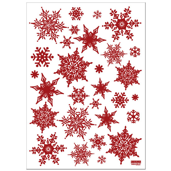 Snowflakes (Red)